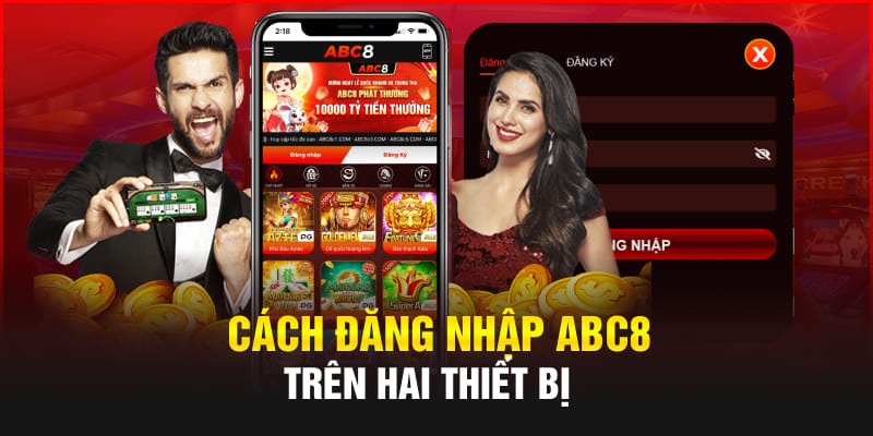 Đăng nhập ABC8 với các bước triển khai cụ thể rõ ràng